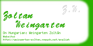 zoltan weingarten business card